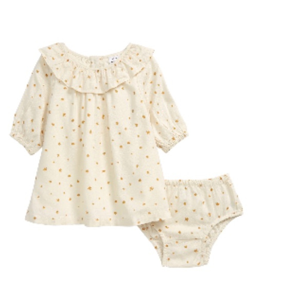 Nordstrom ruffle long sleeve baby dress